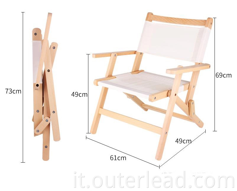 Supporto pieghevole Ultralight esterno Max 150 kg per il campeggio Backpacking Kermit Chair